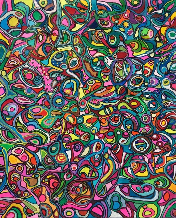 Colorful abstract art by Veera Zukova