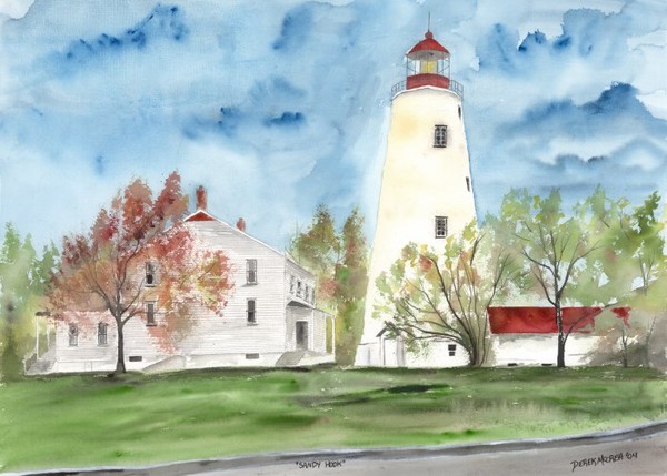 Sandy Hook Lighthouse poster print fine art