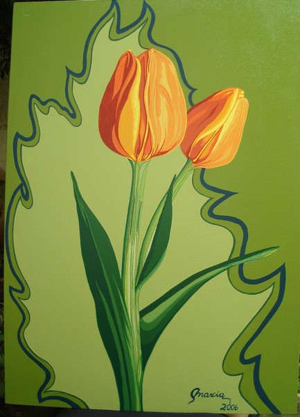 Tulipas laranja