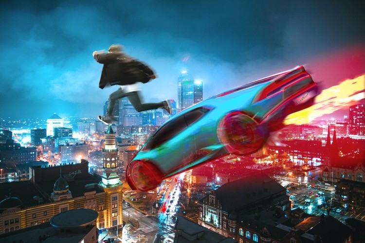  Flying Out Over the City One Last Time