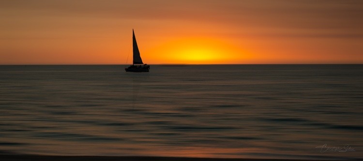 Sailing into the sunset