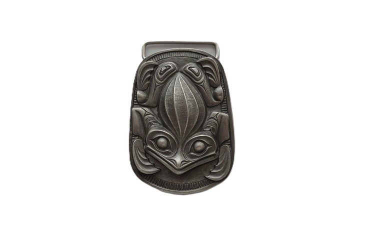 Magic Frog HAIDA Spirit Belt Buckle . Belt Buckle West Coast Native AnitaAvantGardArt ETSY USA