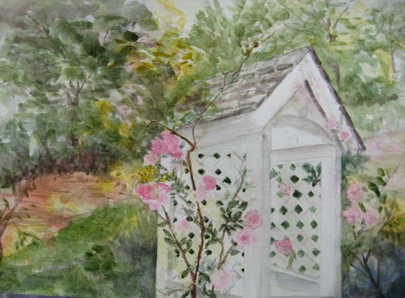 wishing well at Rock Hall Museum