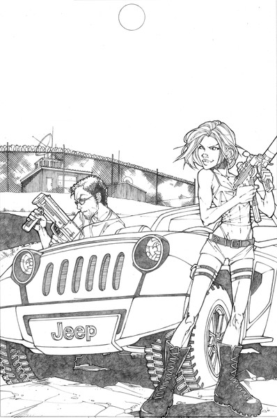 Morgan McFee and the End of Tomorrow page1 pencils