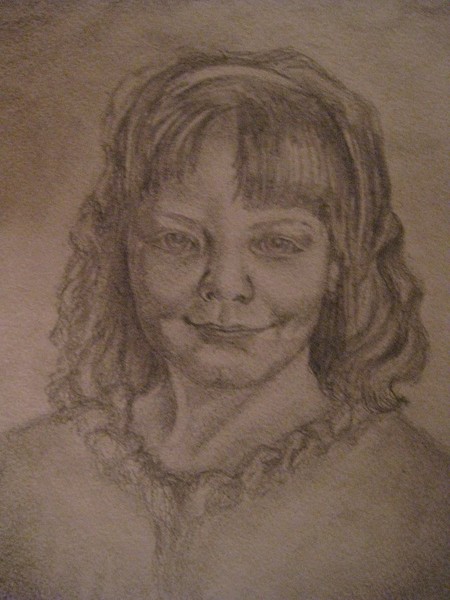 The portrait of the daughter of my comrade.