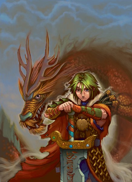 soilder and his dragon
