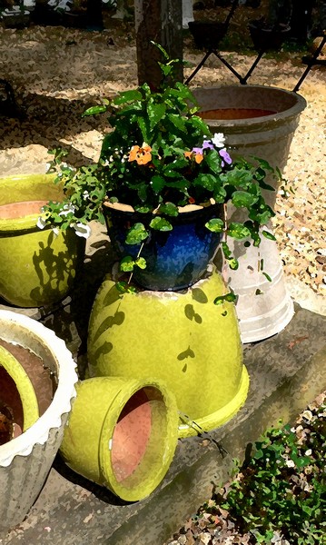 Chartreuse Pots