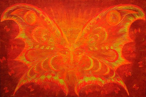 Fire-Woman 80x120cm o80709