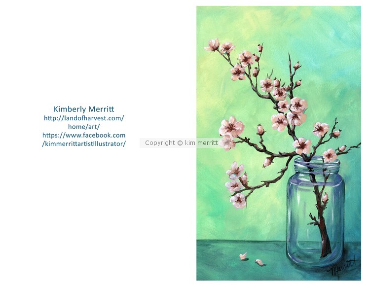 cherry blossom card