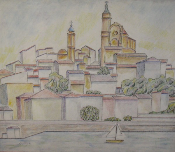 paese di Cervo in liguria
