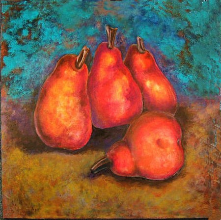 Flaming Pears (SOLD)