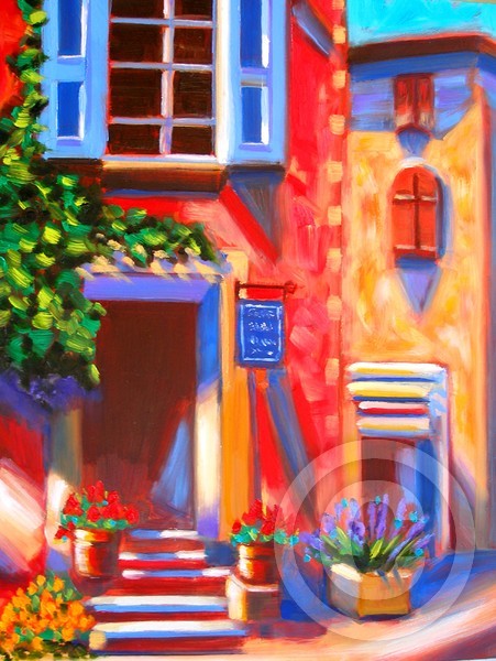 Cafe In Roussillon,France