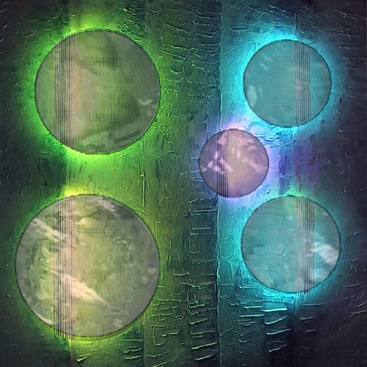Light-Art Colors and waterfall