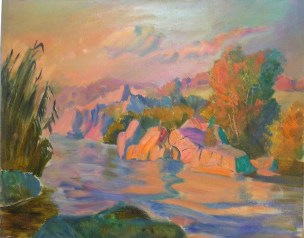 Sunset in the evening