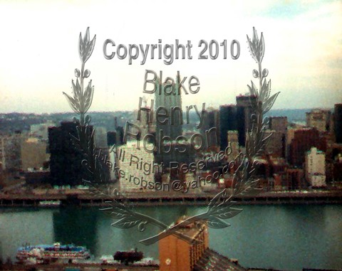 Building up cityscape river art