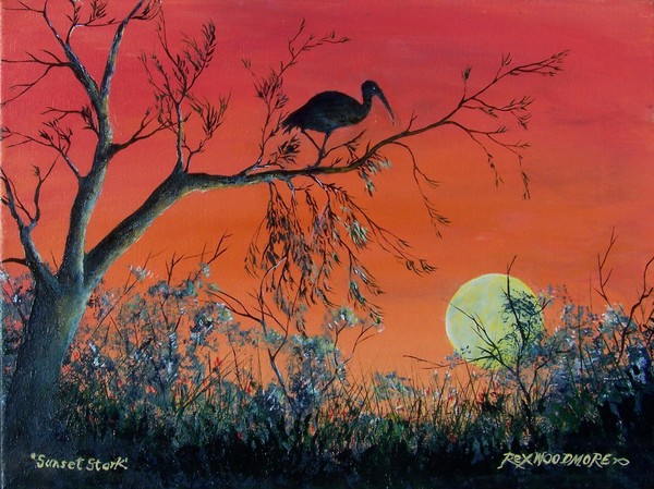 Sunset Stork