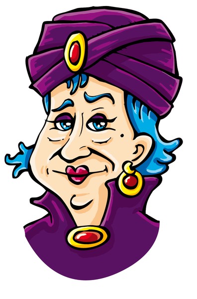 Elegant woman with hat