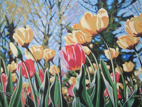 Sunlit Tulips(SOLD)