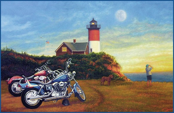 cape-cod-motorcycle painting