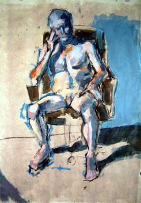 seated nude