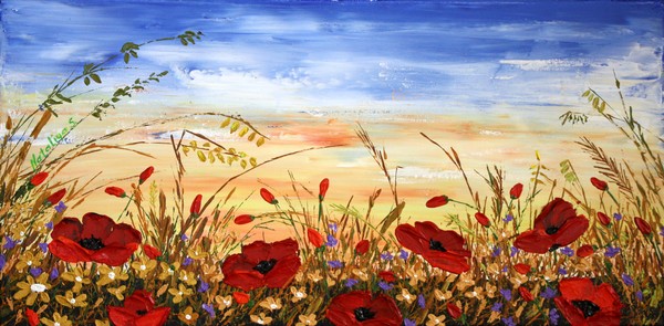 SUNSET and POPPIES
