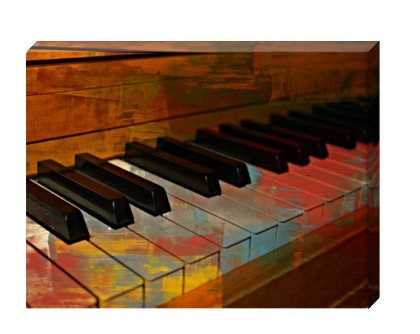 Pop Art Paint That Piano - 16 x 12 Fine Art Galler