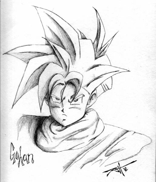 Gohan from Dragon Ball Z by Randy Hudson | ArtWanted.com