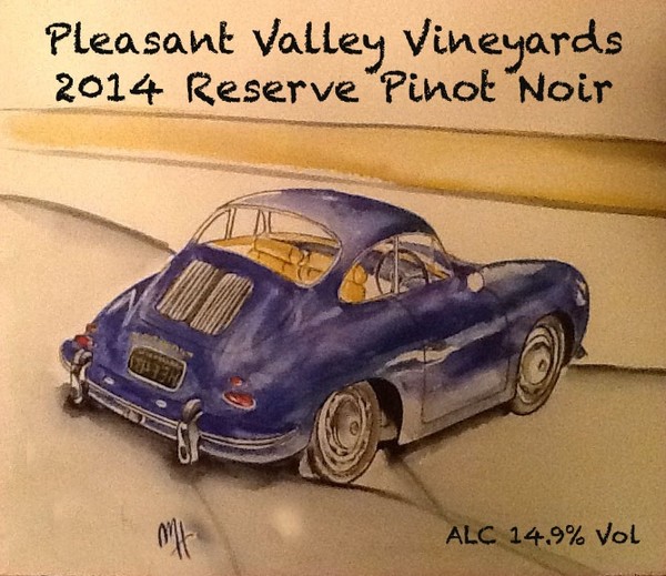 As a wine label 