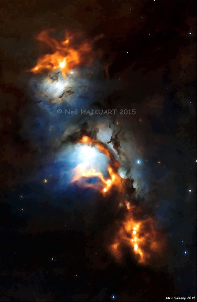 Space 4 oil painting