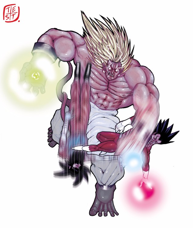 Battle Between 3 Saiyans Part 2