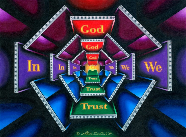 In God We Trust, through Every Shade of Black