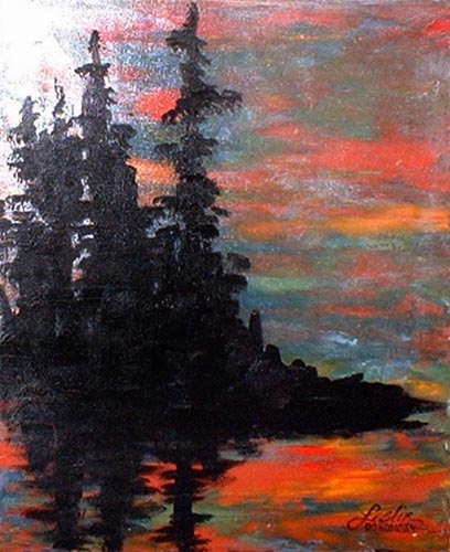 Silver Pine at Sunset