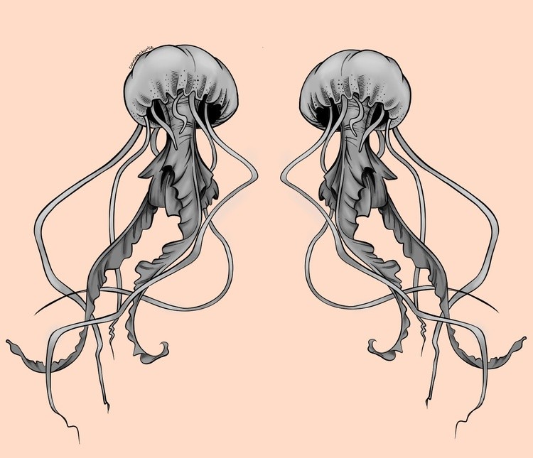 Jellyfish tattoo design