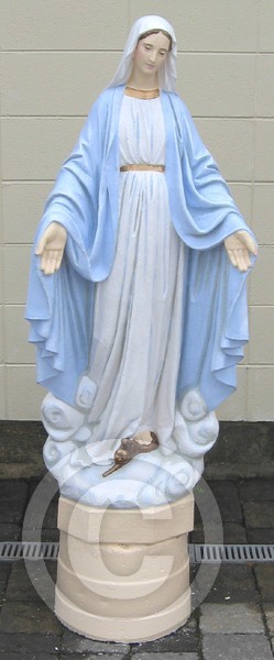 mary on the clouds
