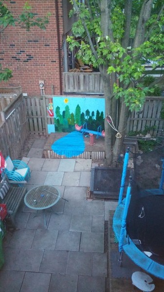 3D Mural in Progress