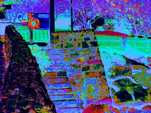 blue sea stairs