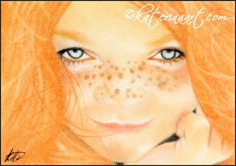 Irish Freckles ACEO