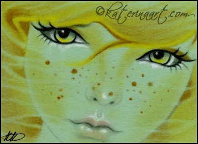 Mermaid Freckles ACEO