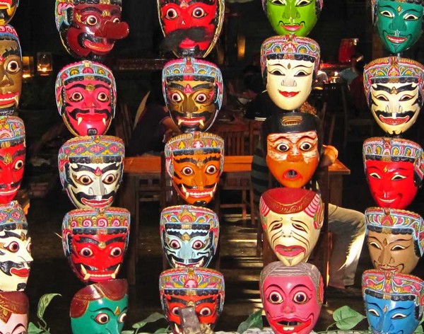 Indonesian dance masks
