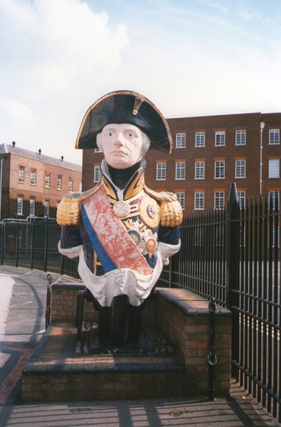 Ships figurehead at Portsmouth Dockyard