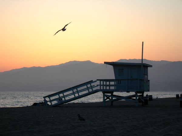 Beach at sunset