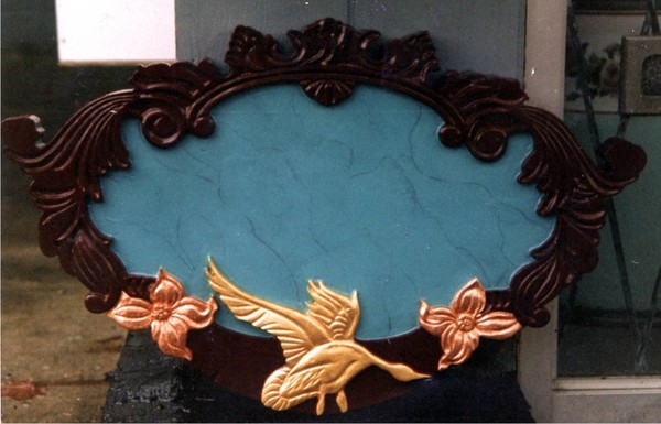 Hand carved sign blank