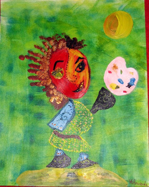 Afghan lady artist