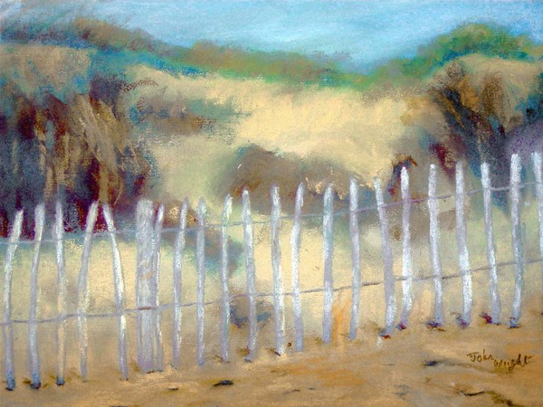 Sand Dunes at Walberswick.  (Behind the Fence)