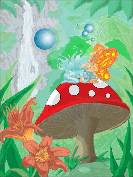 Mushrooms and Flowers