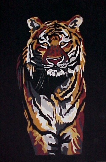 Tiger Textile Rug/Wall Hanging