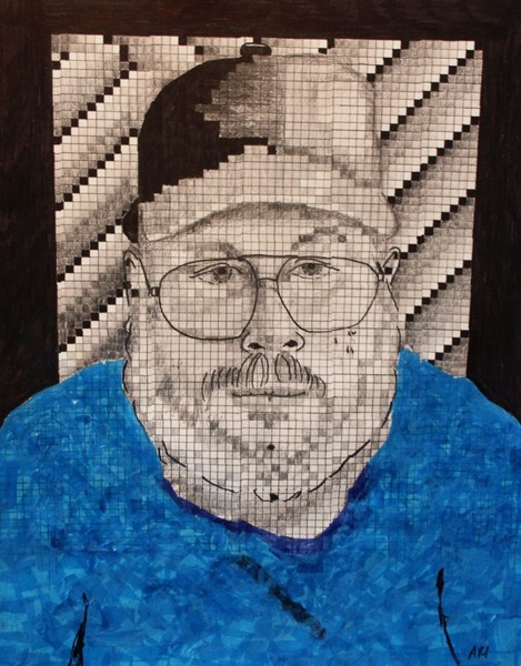 self-portrait/mixed media