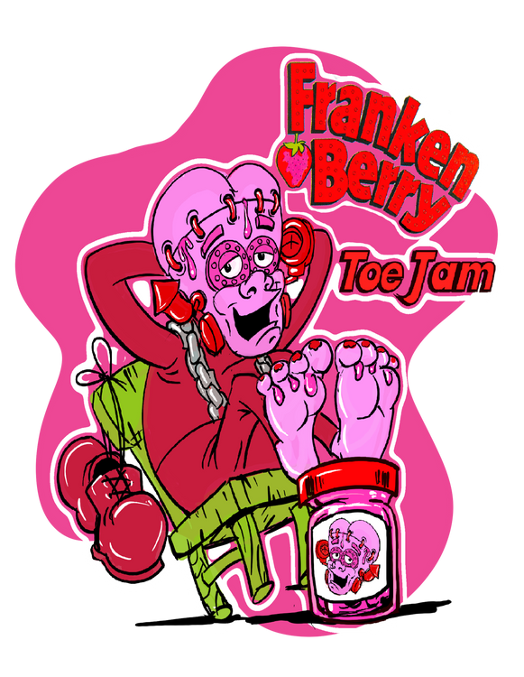 Franken Berry Toe jam
