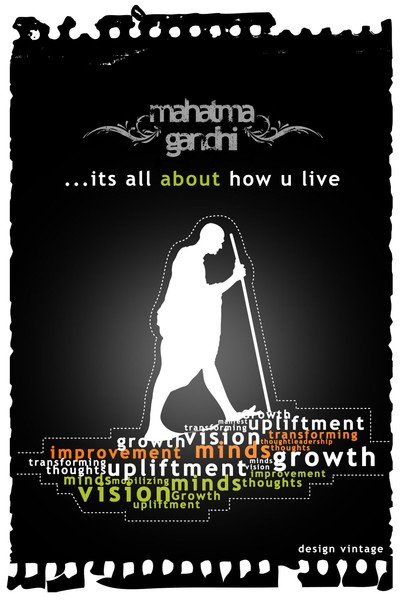 mahatma gandhi poster