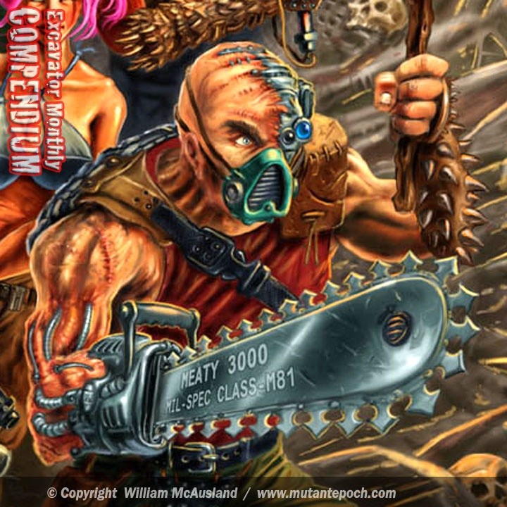 Cyborg with Meaty 3000 infantry chainsaw